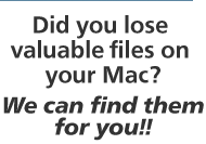 Did valuable files on your Mac seem to Vanish?